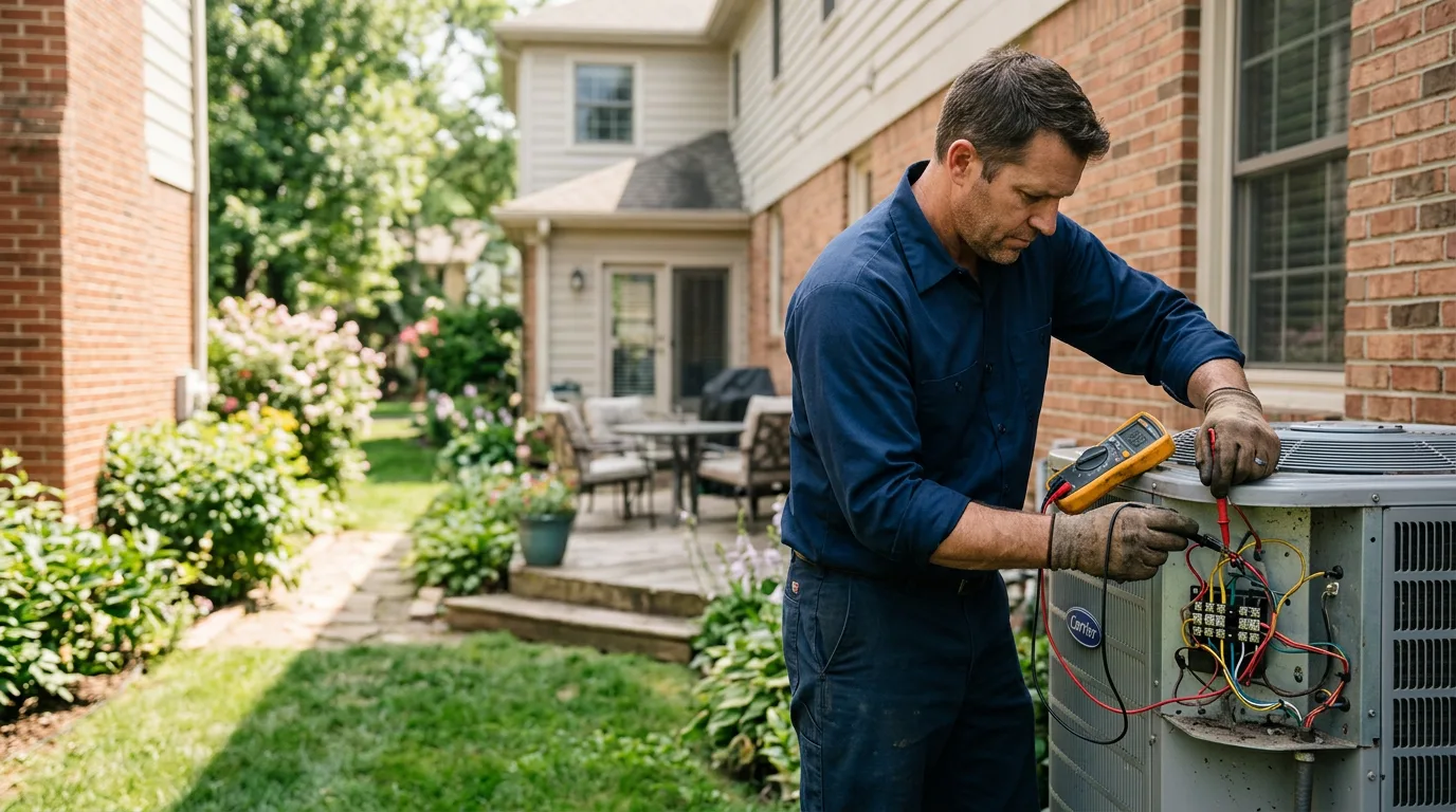 HVAC technician working near Clendenin, WV
